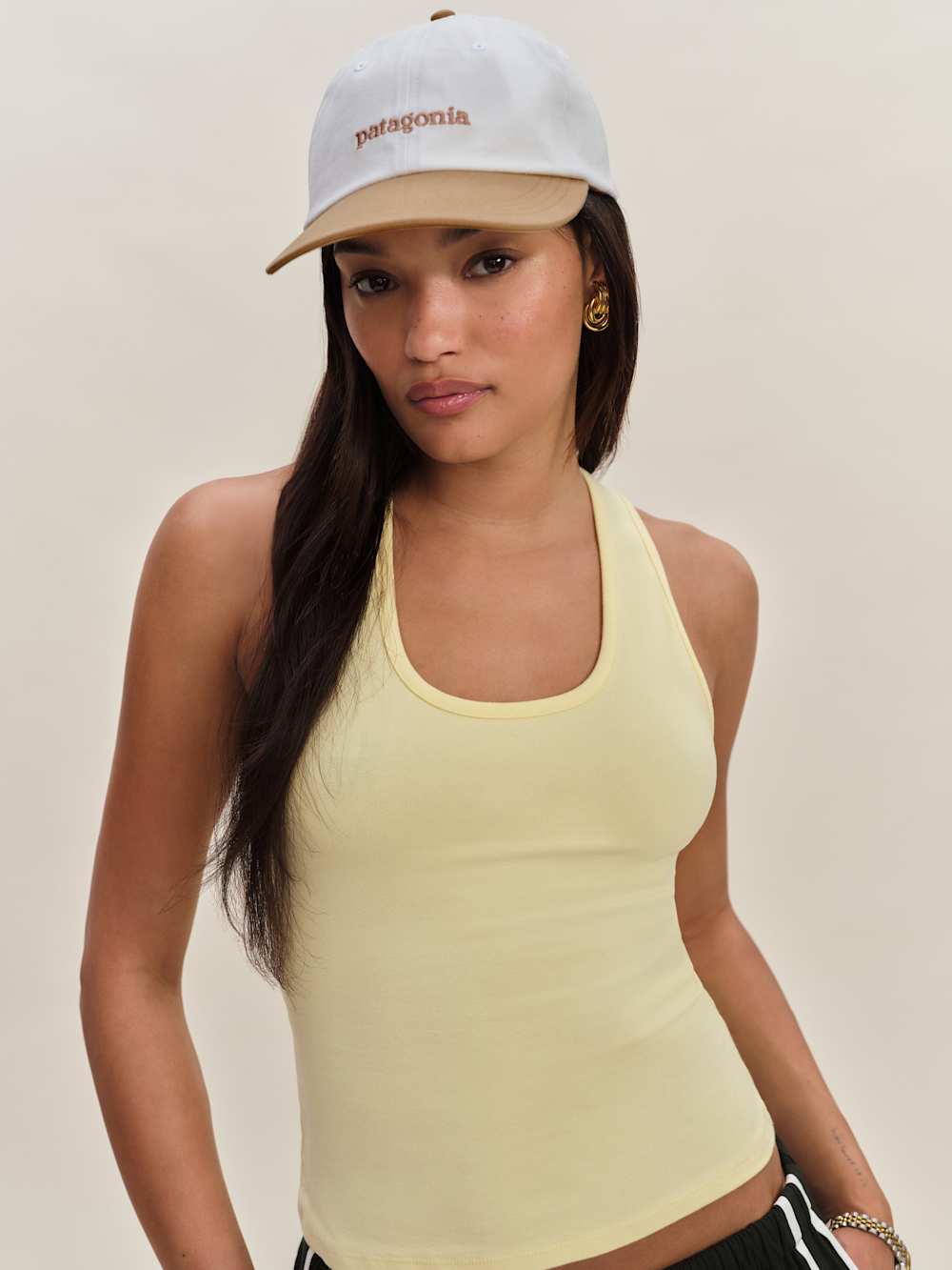 Patagonia Fitz Roy Icon Trad Cap - Birch White W/grayling Brown
