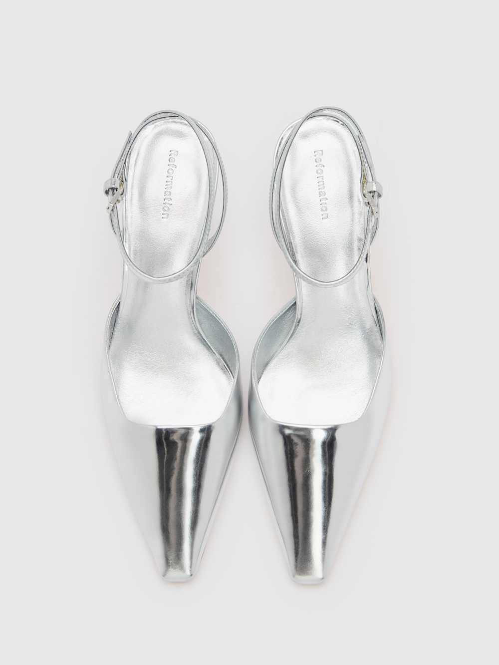 Natasha Pump - Mirror Metallic