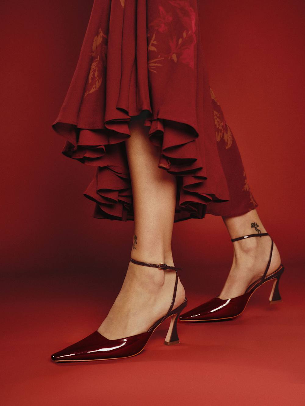 Natasha Pump - Wine Patent