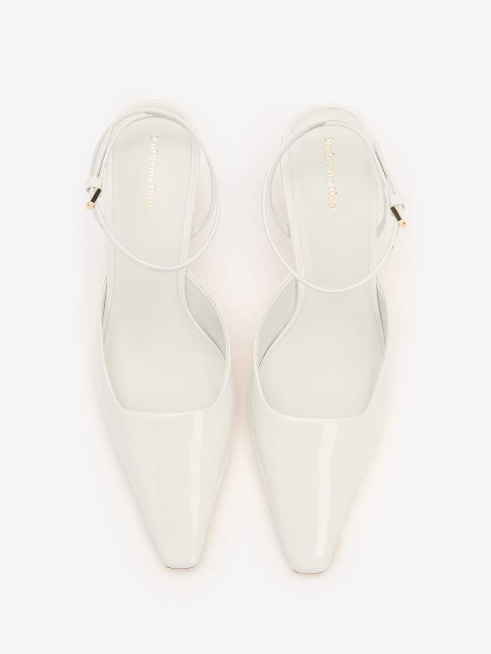 Natasha Pump - White Patent