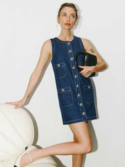 Tropez Denim Mini Dress - Salinas
