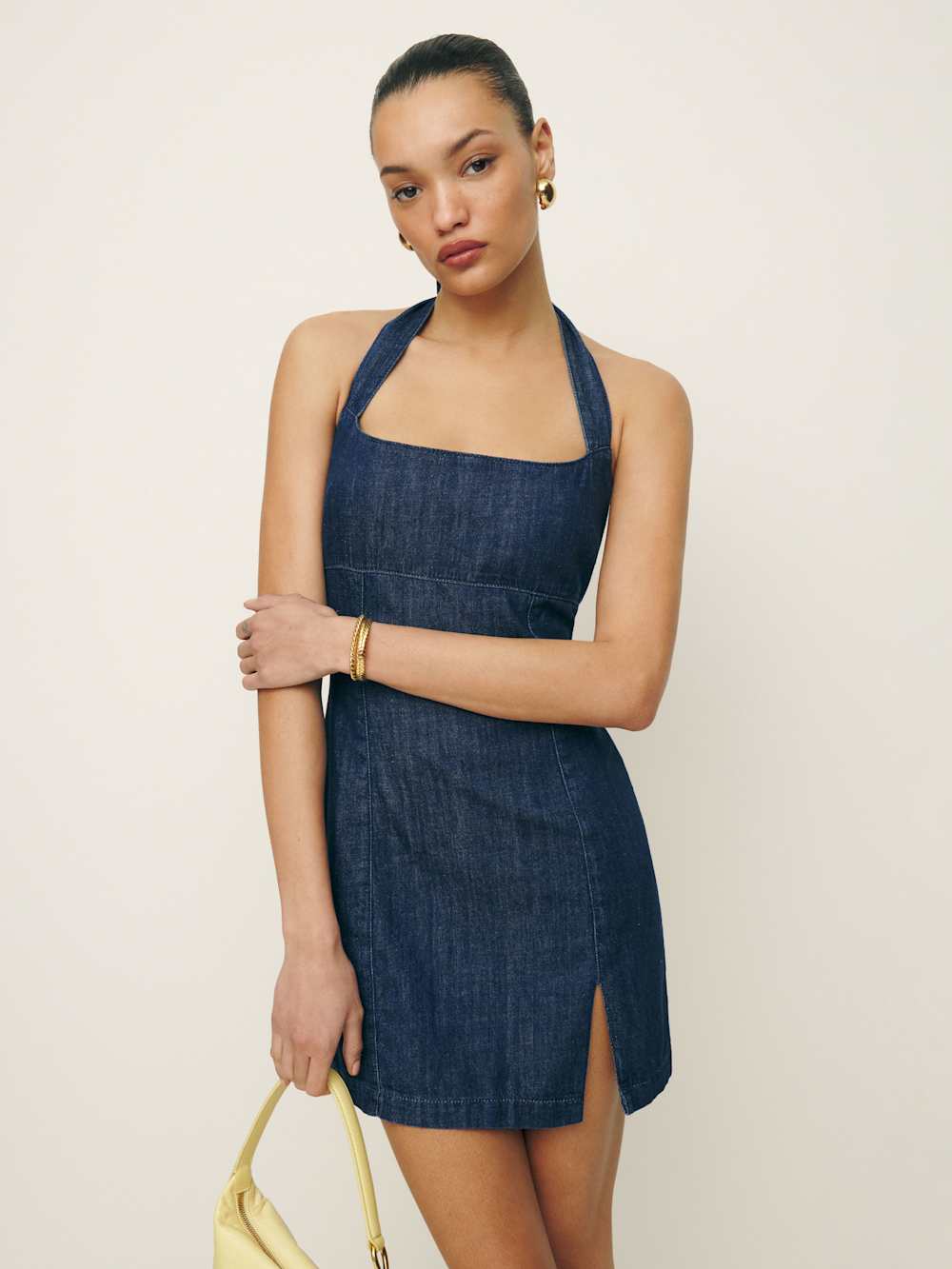 Isha Denim Mini Dress - Austin