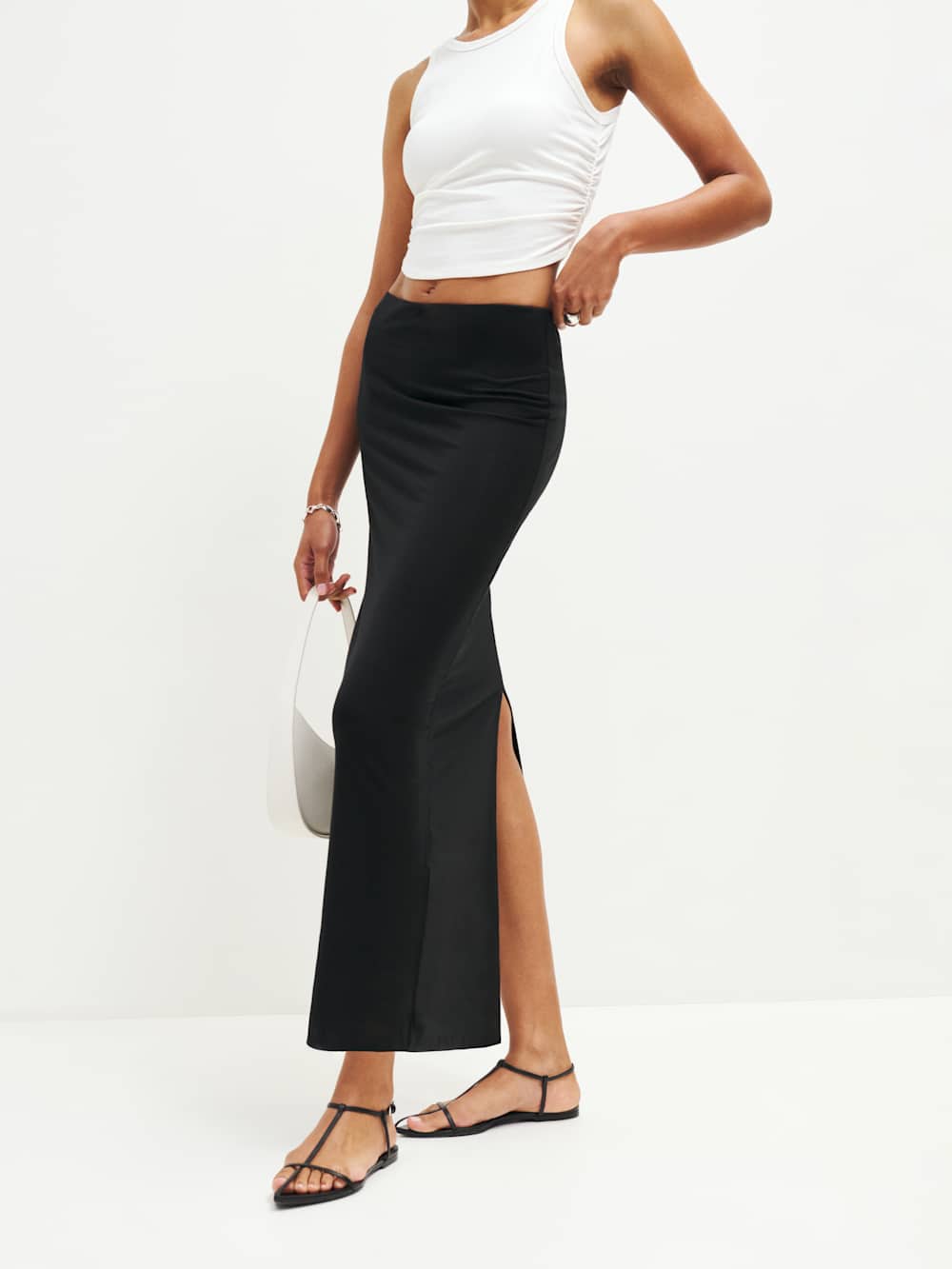 Petites Maria Knit Skirt - Black