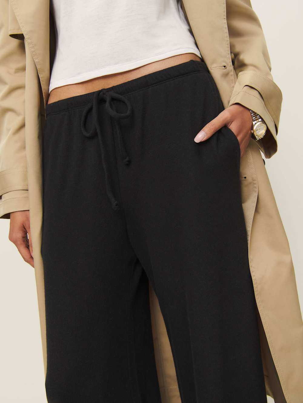 Olina Knit Pant - Black