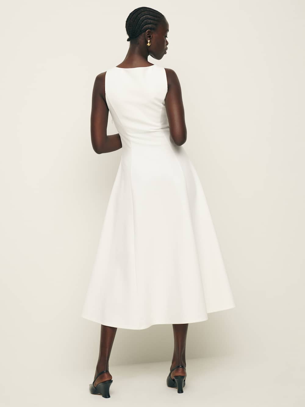 Mikol Knit Dress - White