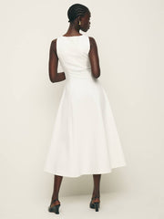 Mikol Knit Dress - White