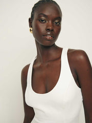 Mikol Knit Dress - White