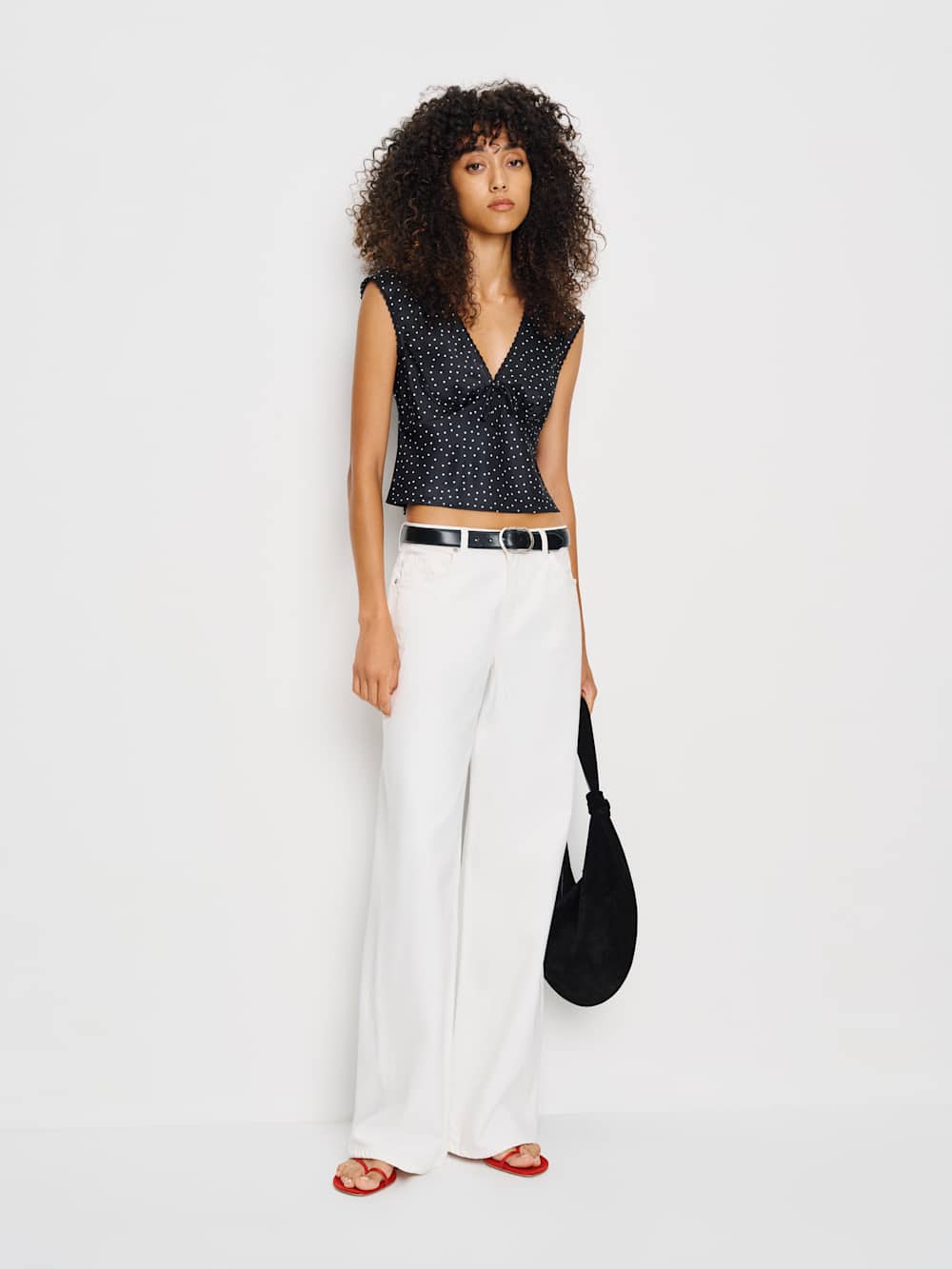Cherry Silk Top - Selene