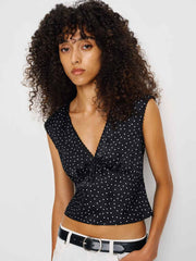 Cherry Silk Top - Selene