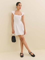 Oaklyn Linen Dress - White
