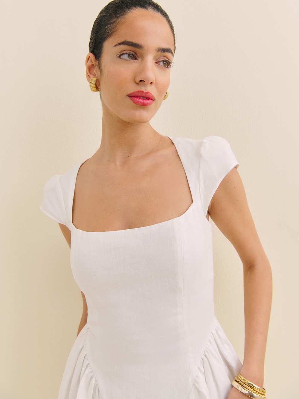 Oaklyn Linen Dress - White