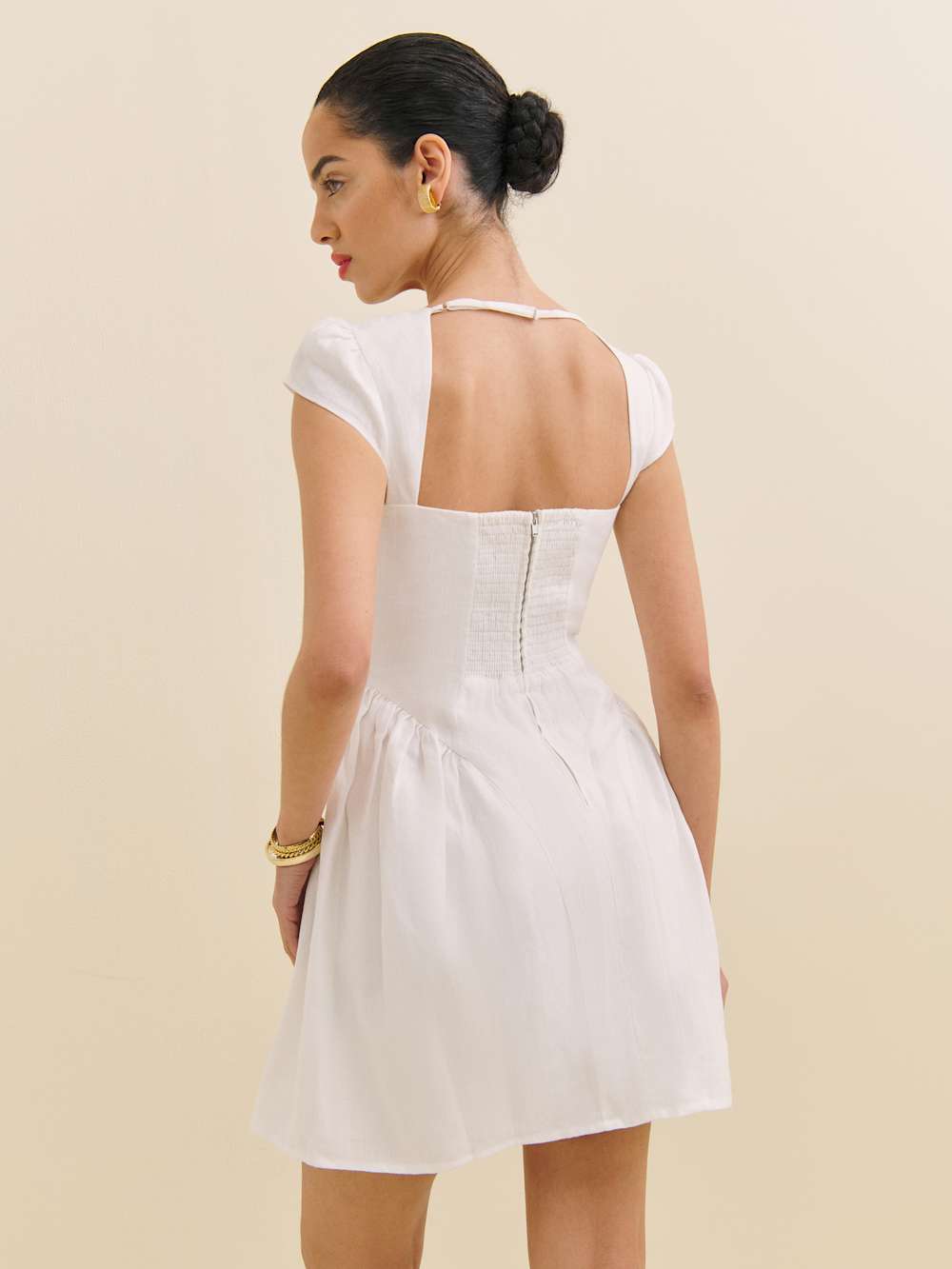 Oaklyn Linen Dress - White