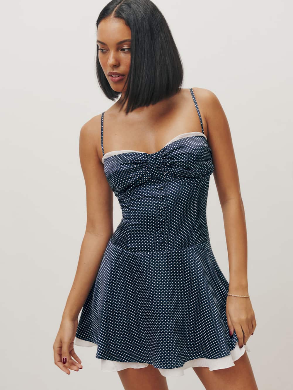 Ursula Silk Dress - Raindrops