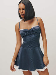 Ursula Silk Dress - Raindrops