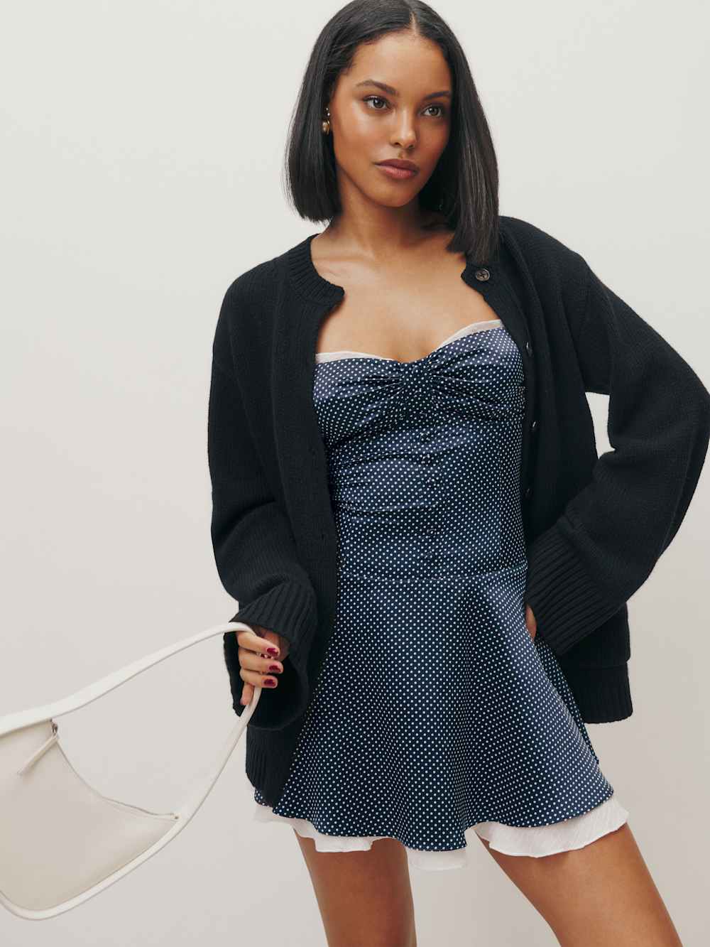 Ursula Silk Dress - Raindrops