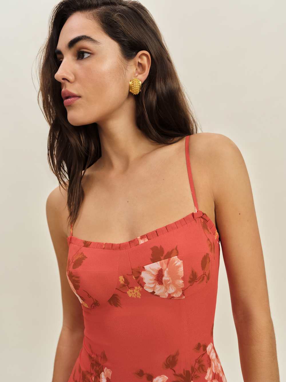 Aiko Dress - Coral Bloom
