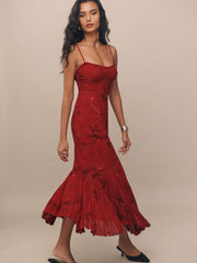 Aiko Dress - Vermillion