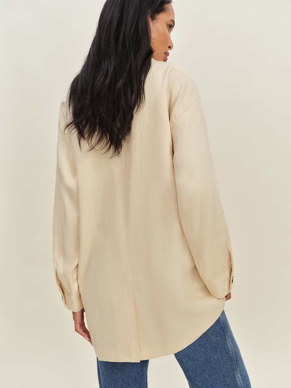Irene Linen Jacket - Sugar