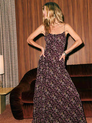Sabien Dress - Burgundy Bunch
