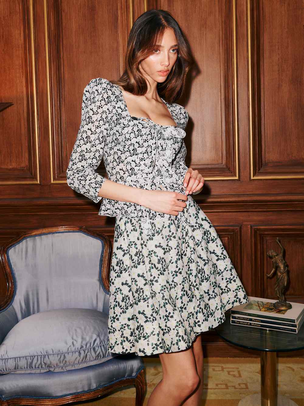 Ivan Skirt - Ditsy Gardenia
