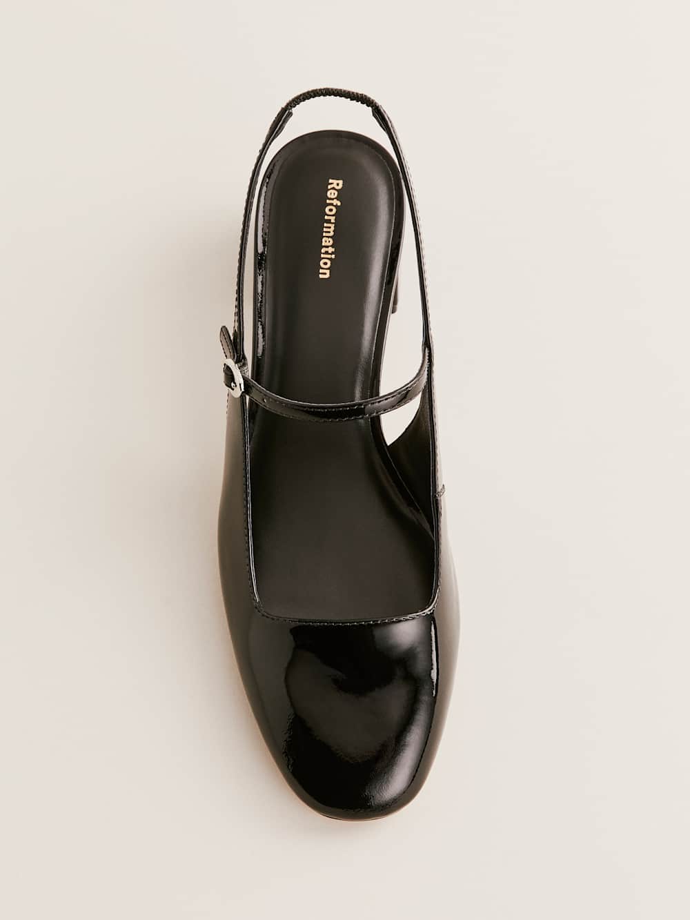 Maddox Slingback Heel - Black Patent