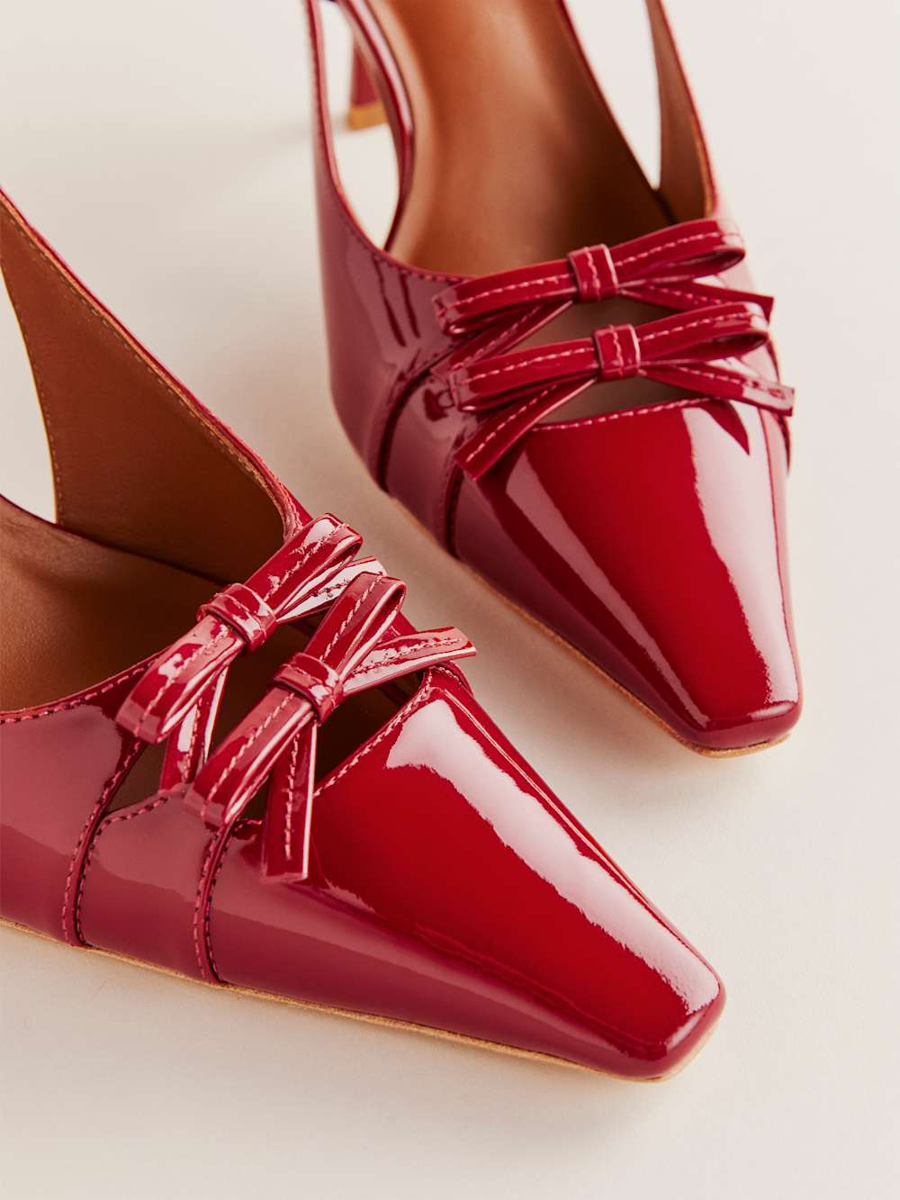 Noreen Slingback Pump - Scarlet Patent