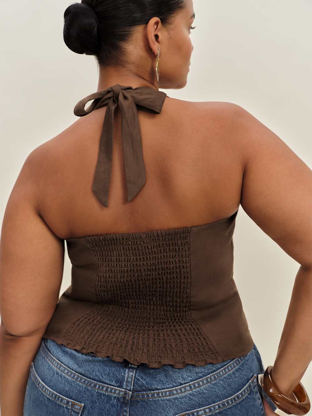 Malika Linen Top Es - Chocolate Cake