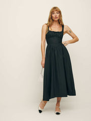 Balia Linen Dress - Black