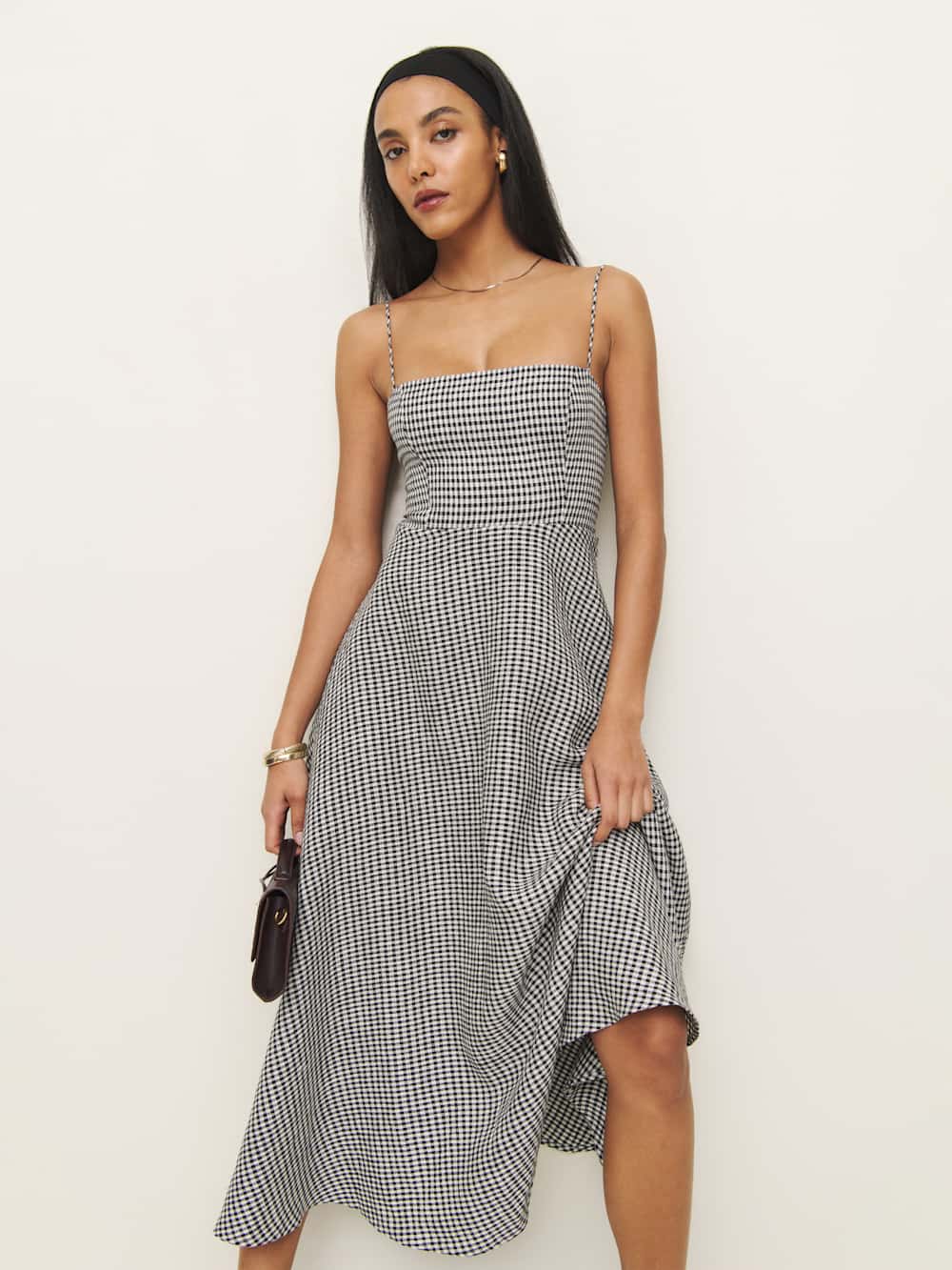 Monette Linen Dress - Remy Check