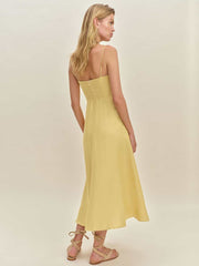 Monette Linen Dress - Sunshine
