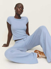 Olive Knit Top - Ice Water