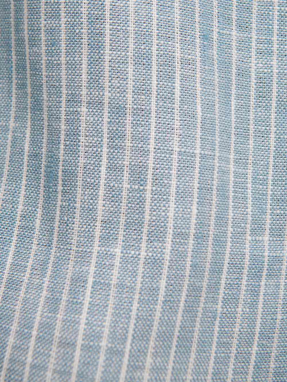 Prim Linen Dress - Cornflower Stripe