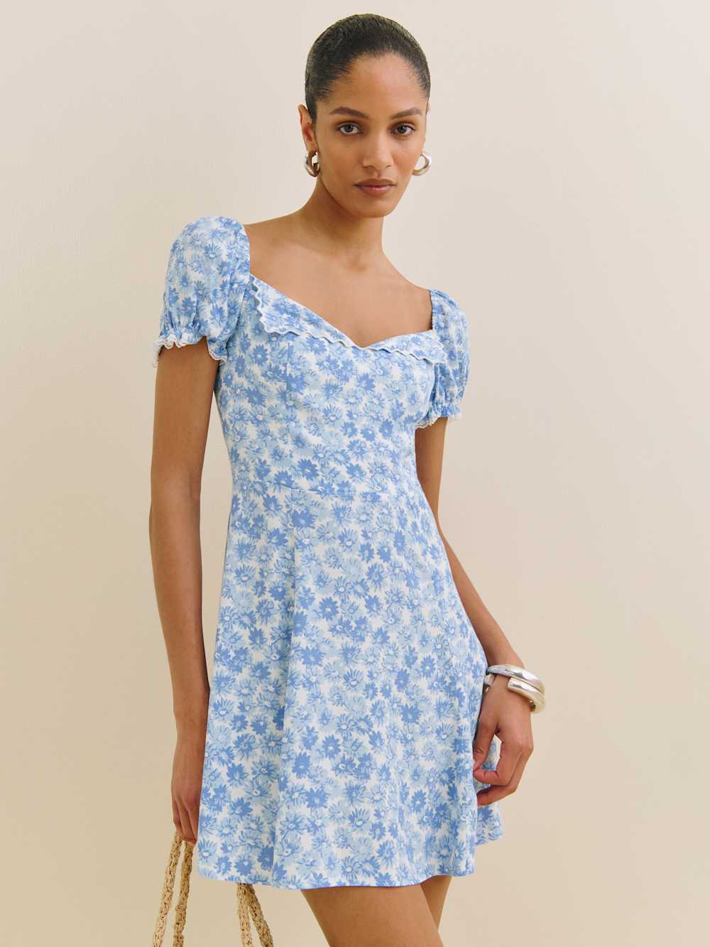 Suzette Dress - Blue Daisy