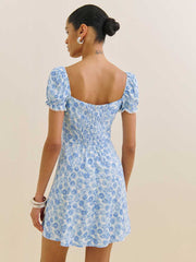 Suzette Dress - Blue Daisy