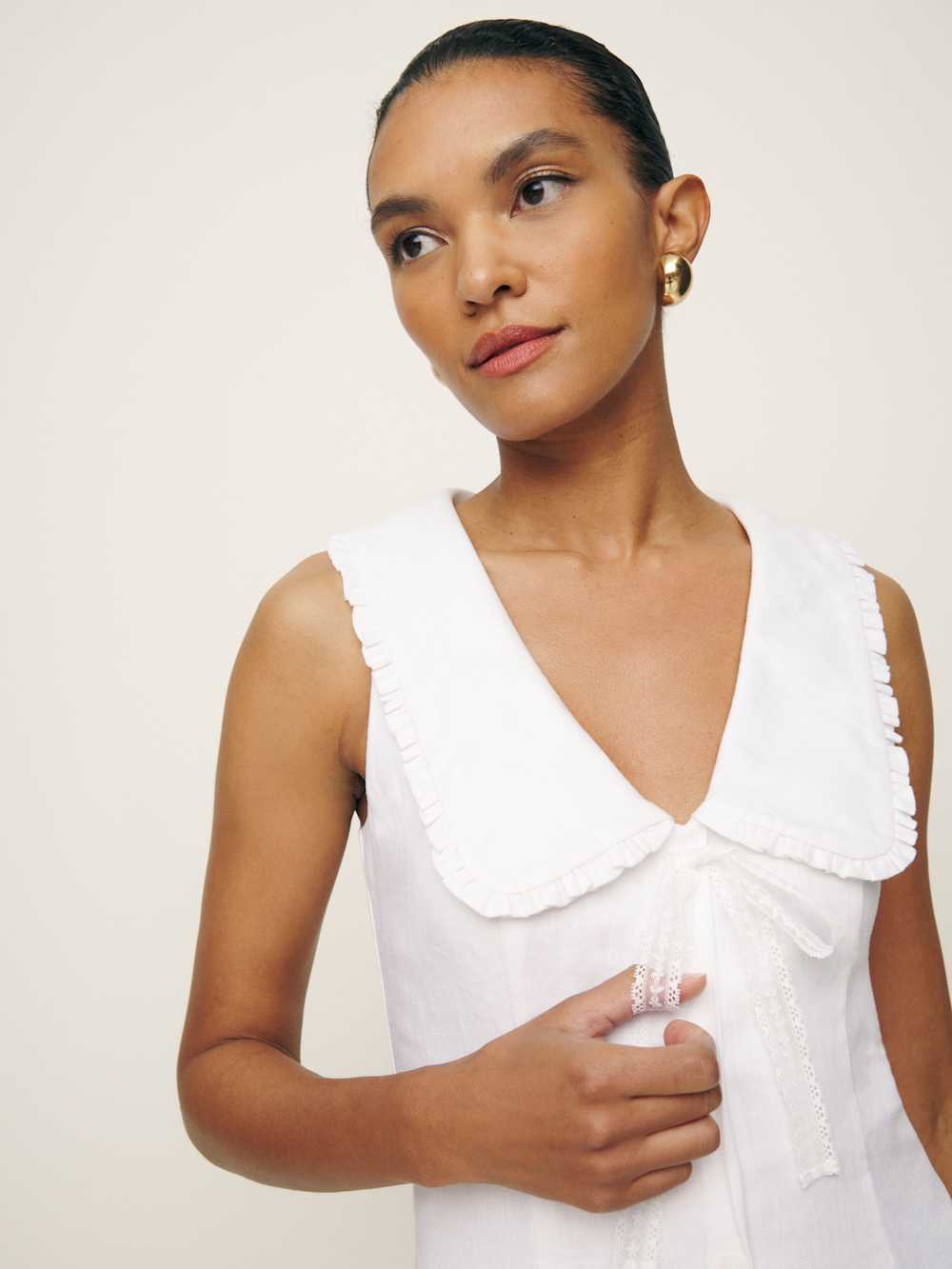 Soraya Linen Dress - White