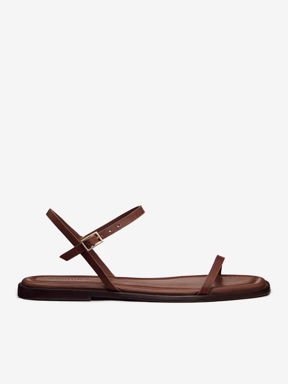 Lake Flat Sandal - Walnut Leather