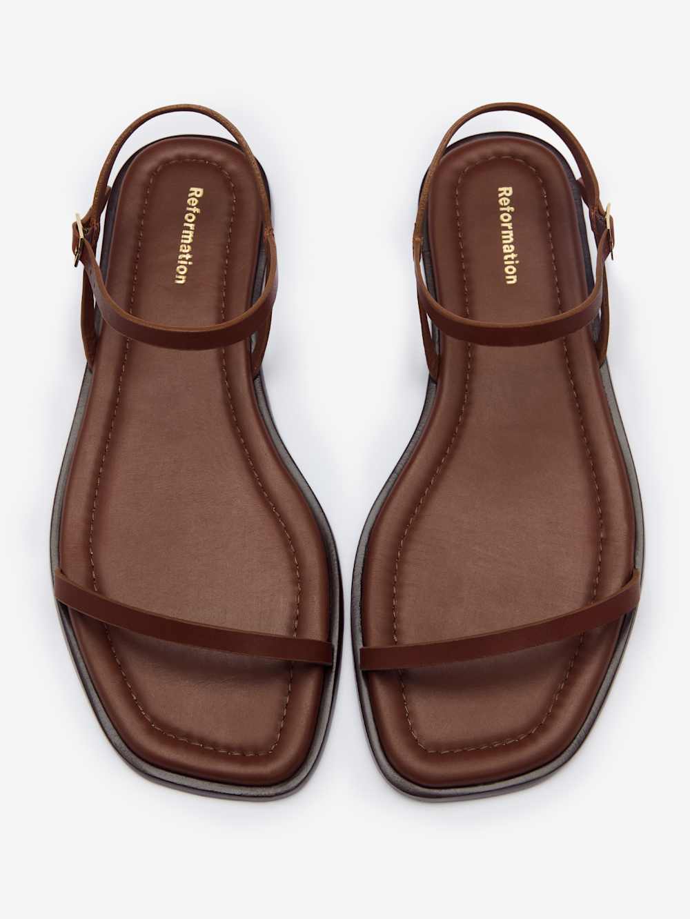 Lake Flat Sandal - Walnut Leather