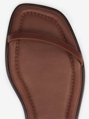 Lake Flat Sandal - Walnut Leather