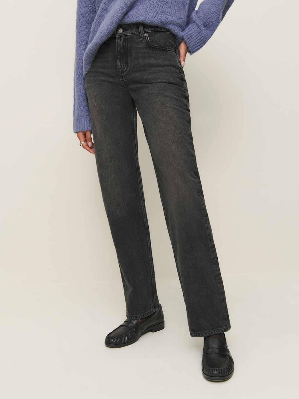 Abby Low Rise Straight Jeans - Trinity