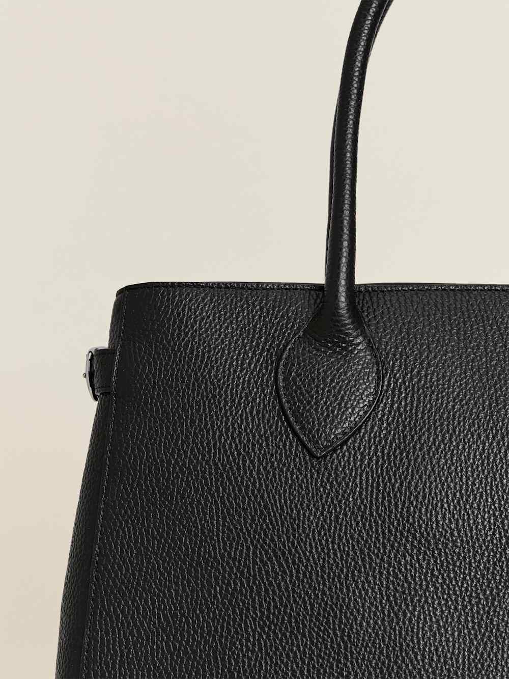 Oversized Patrizia Bag - Black Leather