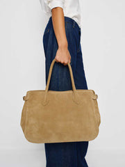 Oversized Patrizia Bag - Hazel Suede