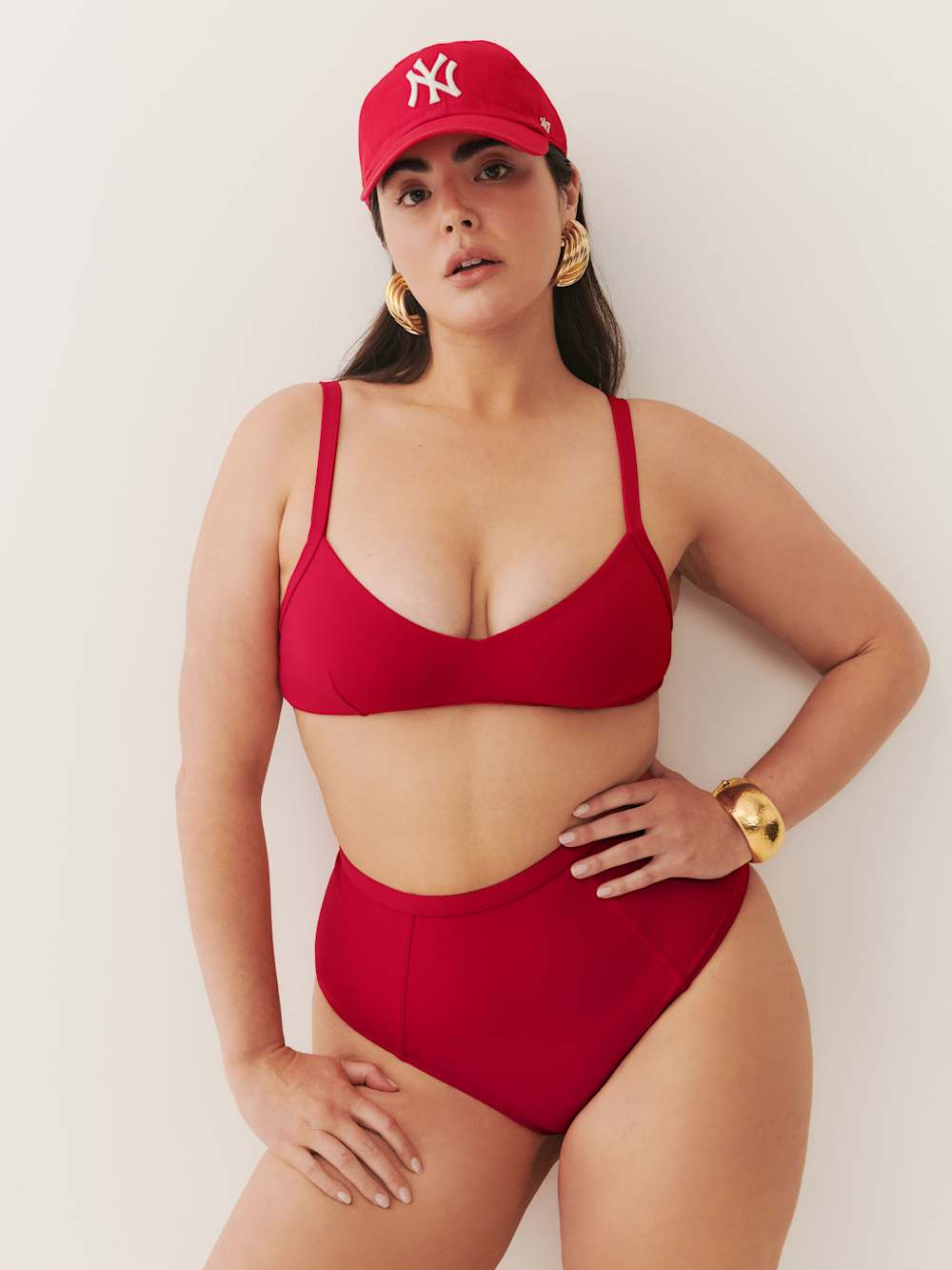 Azure Bikini Bottom - Lipstick