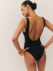 Posidonia One Piece Swimsuit - Black