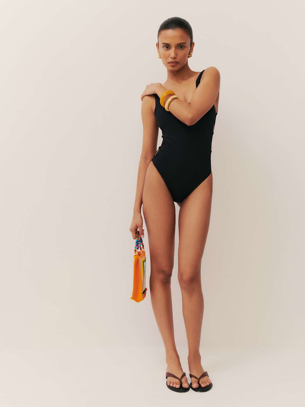 Posidonia One Piece Swimsuit - Black