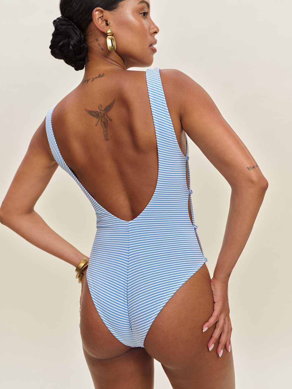 Posidonia One Piece Swimsuit - French Riviera Blue
