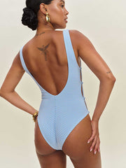 Posidonia One Piece Swimsuit - French Riviera Blue
