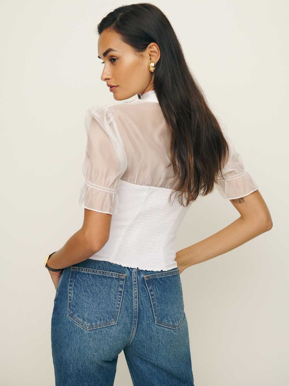 Avianna Linen Top - White