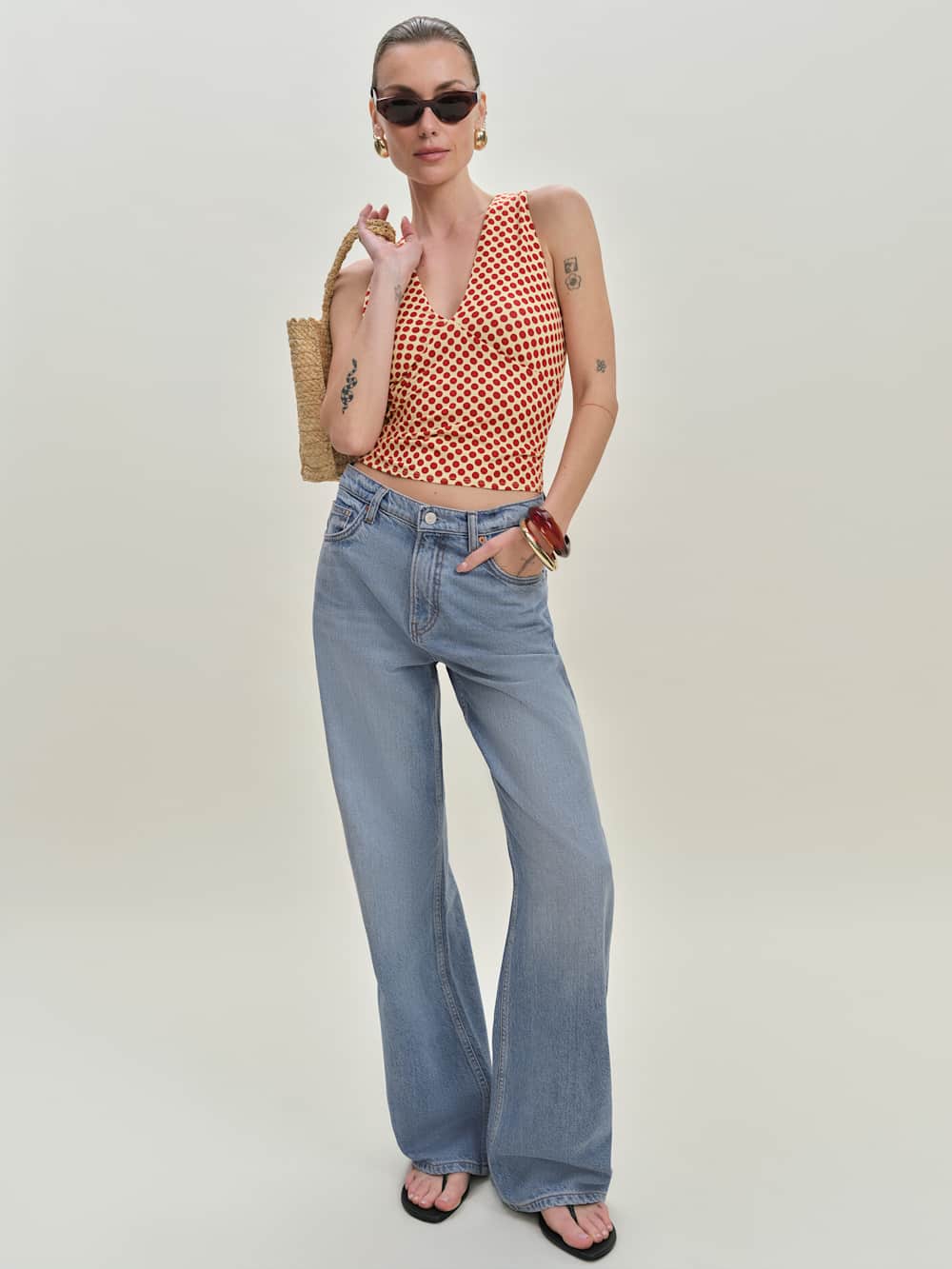 Bowie Knit Top - Pamplona Dot