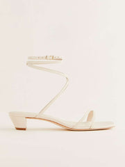 Alice Heeled Sandal - Almond Leather