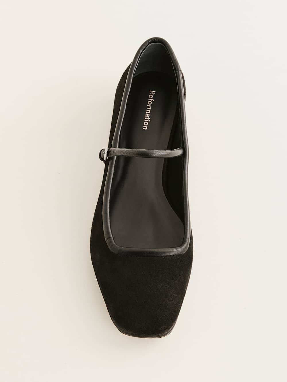 Charlie Ballet Flat - Black Suede